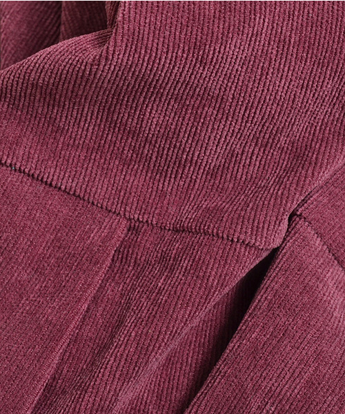 MERLOT（メルロー）の「コーデュロイフレアタックジャンパースカートワンピ7126（ワンピース・レディース・ブラウン/ブラック/ワイン/ブルーグリーン・FREE）」の8枚目の写真