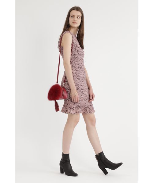 JILL STUART(ジルスチュアート)の「◆ドリスファーバッグ(トートバッグ・レディース・ベージュ/ボルドー・フリ-)」の10枚目の写真