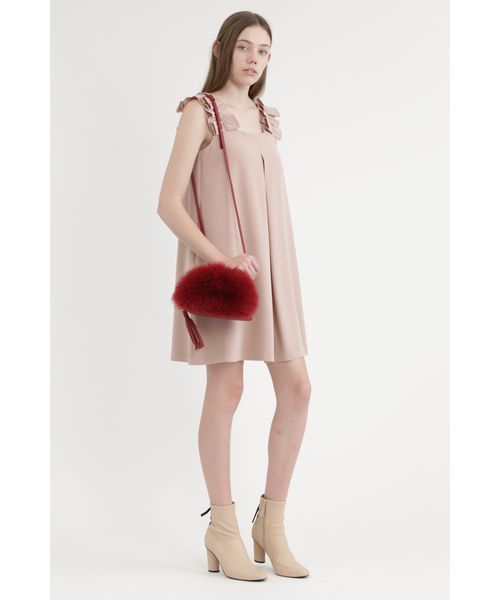 JILL STUART(ジルスチュアート)の「◆ドリスファーバッグ(トートバッグ・レディース・ベージュ/ボルドー・フリ-)」の12枚目の写真