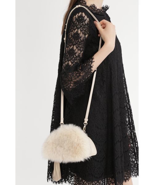 JILL STUART(ジルスチュアート)の「◆ドリスファーバッグ(トートバッグ・レディース・ベージュ/ボルドー・フリ-)」の15枚目の写真
