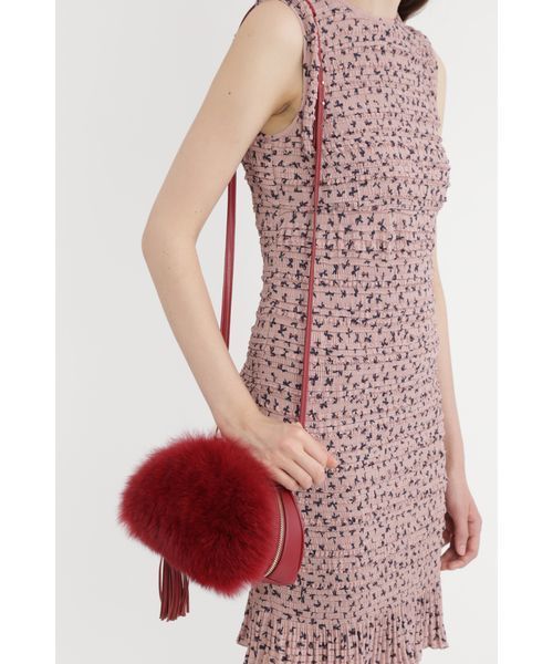 JILL STUART(ジルスチュアート)の「◆ドリスファーバッグ(トートバッグ・レディース・ベージュ/ボルドー・フリ-)」の14枚目の写真
