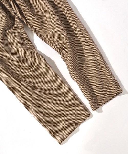 SHIPS JET BLUE（シップスジェットブルー）の「SHIPS JET BLUE: ガンクラブチェック イージーパンツ（その他パンツ・メンズ・ベージュ・SMALL/MEDIUM/LARGE/X-LARGE）」の8枚目の写真