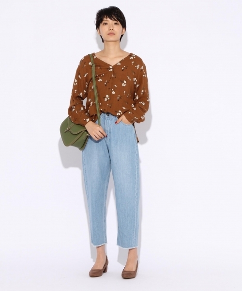 niko and...（ニコアンド）の「レーヨンフローラルアソート柄ブラウス（シャツ/ブラウス・レディース・ブラック/チャコール/ベージュ・MEDIUM/LARGE）」の22枚目の写真