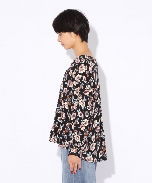 niko and...（ニコアンド）の「レーヨンフローラルアソート柄ブラウス（シャツ/ブラウス・レディース・ブラック/チャコール/ベージュ・MEDIUM/LARGE）」の11枚目の写真