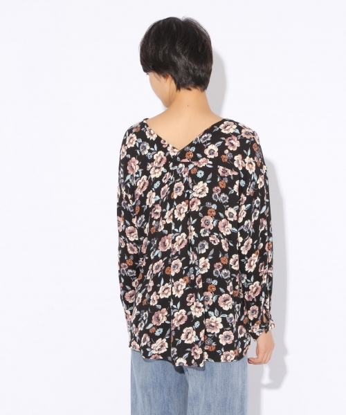 niko and...（ニコアンド）の「レーヨンフローラルアソート柄ブラウス（シャツ/ブラウス・レディース・ブラック/チャコール/ベージュ・MEDIUM/LARGE）」の12枚目の写真