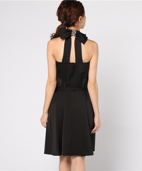 GeeRA(ジーラ)の「【セレモニー・パーティー・結婚式・二次会・謝恩会など】リボンベルト付ビジュー使いドレス(ドレス・レディース・ブラック/ピンク・11号/7号/9号)」の4枚目の写真