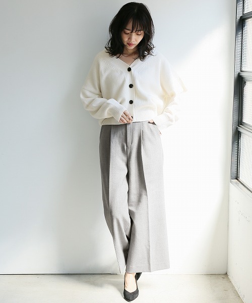 A part by（アパートバイ）の「【おウチで洗える】Wコンタックワイドパンツ　772890 　（その他パンツ・レディース・ホワイト/ブラック/グレー/グリーン・MEDIUM/LARGE）」の17枚目の写真