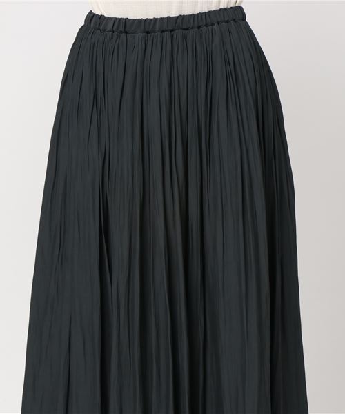 un dix cors（アンディコール）の「割繊ミディスカート（スカート・レディース・チャコールグレー/パープル/グリーン/キャメル/ライトグレー/ラベンダー・ﾌﾘ-）」の8枚目の写真