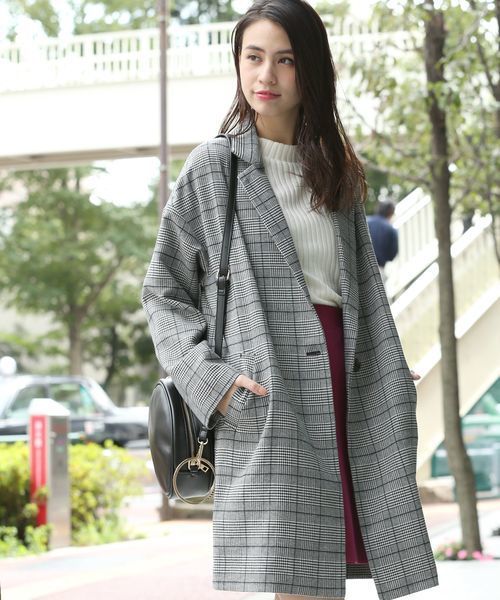 Vis ビス の グレンチェックチェスターコート チェスターコート Wear