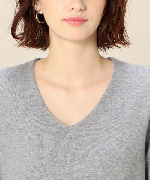 BEAUTY&YOUTH UNITED ARROWS（ビューティーアンドユースユナイテッドアローズ）の「BY カシミヤVネックニット ◆（ニット/セーター・レディース・ライトグレー/レッド/ライラック・FREE）」の11枚目の写真