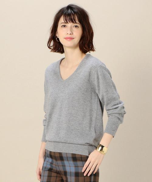 BEAUTY&YOUTH UNITED ARROWS（ビューティーアンドユースユナイテッドアローズ）の「BY カシミヤVネックニット ◆（ニット/セーター・レディース・ライトグレー/レッド/ライラック・FREE）」の16枚目の写真