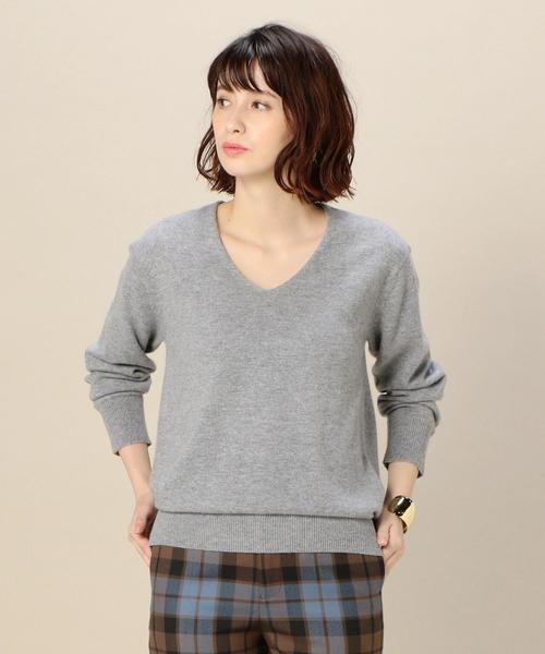 BEAUTY&YOUTH UNITED ARROWS（ビューティーアンドユースユナイテッドアローズ）の「BY カシミヤVネックニット ◆（ニット/セーター・レディース・ライトグレー/レッド/ライラック・FREE）」の17枚目の写真