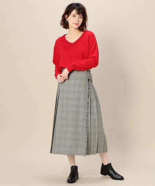 BEAUTY&YOUTH UNITED ARROWS（ビューティーアンドユースユナイテッドアローズ）の「BY カシミヤVネックニット ◆（ニット/セーター・レディース・ライトグレー/レッド/ライラック・FREE）」の19枚目の写真