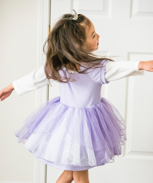 Catherine Cottage（キャサリンコテージ）の「なりきりプリンセスワンピース（ワンピース・キッズ・ブルー/ライラック/ブラック/サックスブルー・120/80/90/100/110）」の9枚目の写真