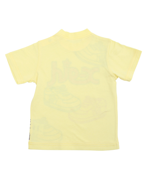 X-girl Stages（エックスガールステージス）の「UV CUT S/S TEE “SNEAKERS” (4T～7T)（Tシャツ/カットソー・キッズ・グリーン/ネイビー/イエロー・4T/5T/6T/7T）」の4枚目の写真