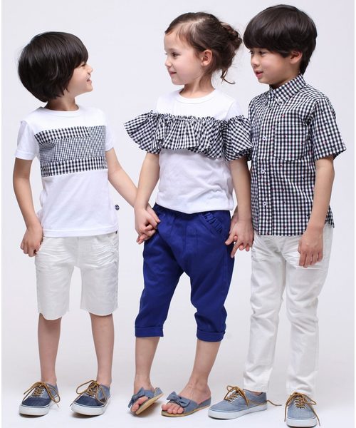 RUGGEDWORKS（ラゲッドワークス）の「撥水加工ホワイトデニムロングパンツ（デニムパンツ・キッズ・ホワイト・80ｃｍ/100cm/110cm/120cm/130cm/140cm/90cm）」の3枚目の写真