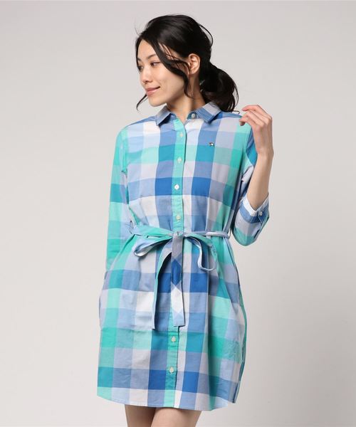 Arnold Palmer Timeless アーノルドパーマータイムレス の サニーチェックシャツワンピース シャツワンピース Wear