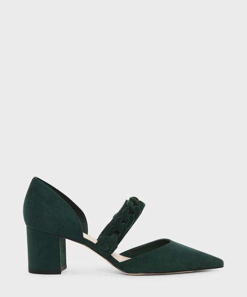 CHARLES & KEITH(チャールズ & キース)の「チェーンディテールポインテッドヒール / CHAIN DETAIL POINTED HEELS(パンプス・レディース・ブラック/ダークグリーン/グレー・22.5cm/23cm/23.5cm/24.5cm/25cm/25.5cm)」の3枚目の写真