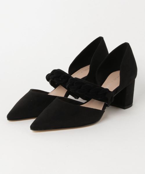 CHARLES & KEITH(チャールズ & キース)の「チェーンディテールポインテッドヒール / CHAIN DETAIL POINTED HEELS(パンプス・レディース・ブラック/ダークグリーン/グレー・22.5cm/23cm/23.5cm/24.5cm/25cm/25.5cm)」の4枚目の写真