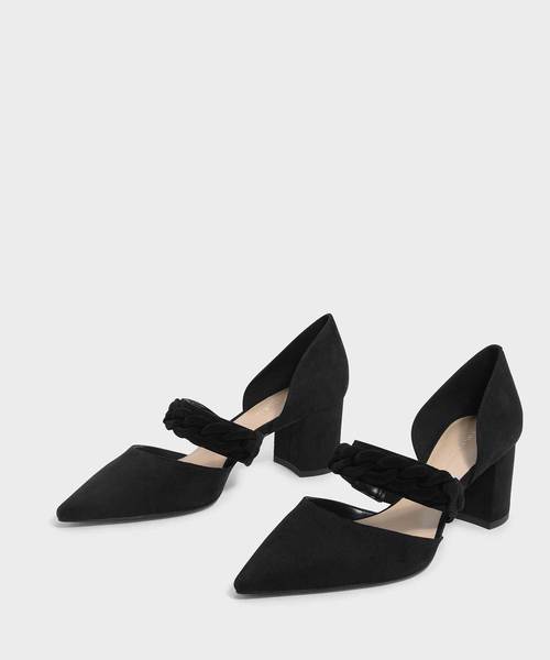 CHARLES & KEITH(チャールズ & キース)の「チェーンディテールポインテッドヒール / CHAIN DETAIL POINTED HEELS(パンプス・レディース・ブラック/ダークグリーン/グレー・22.5cm/23cm/23.5cm/24.5cm/25cm/25.5cm)」の5枚目の写真