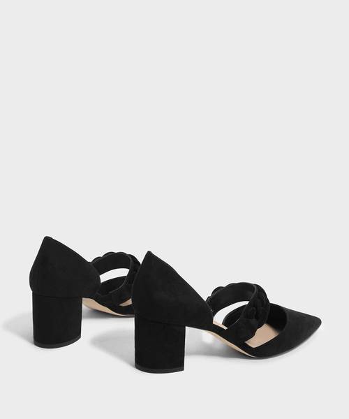 CHARLES & KEITH(チャールズ & キース)の「チェーンディテールポインテッドヒール / CHAIN DETAIL POINTED HEELS(パンプス・レディース・ブラック/ダークグリーン/グレー・22.5cm/23cm/23.5cm/24.5cm/25cm/25.5cm)」の6枚目の写真