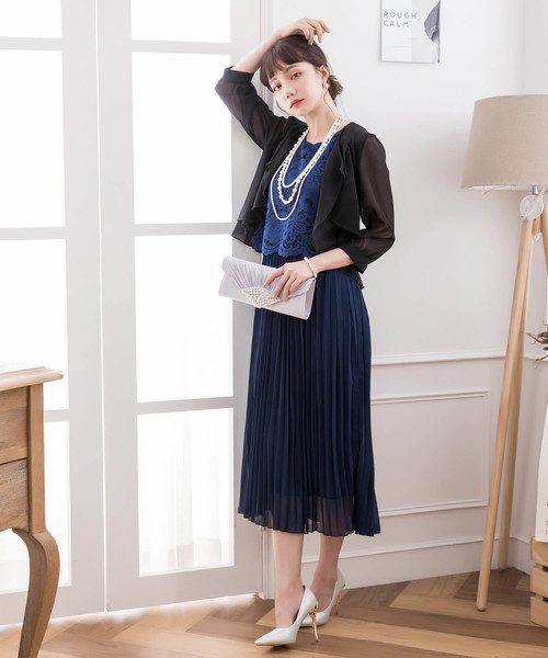 薄手シフォンボレロパーティー（カーディガン/ボレロ）｜DRESS