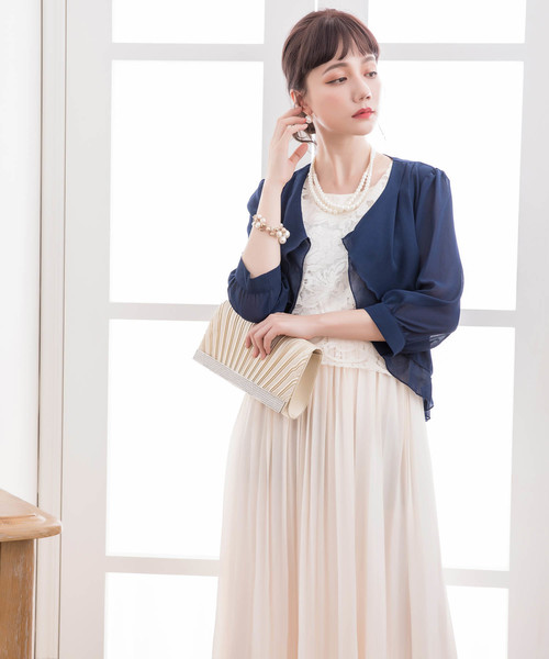 薄手シフォンボレロパーティー（カーディガン/ボレロ）｜DRESS STAR  