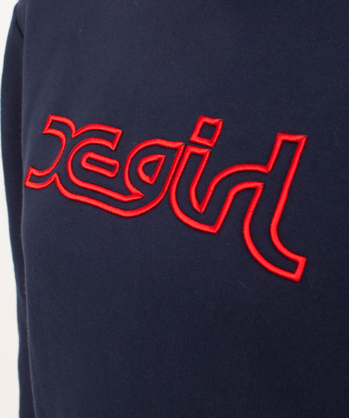 X-girl（エックスガール）の「X-girl VARIOUS SWEAT BIG PULLOVER（パーカー・レディース・ホワイト/カモフラージュ/ブラック/アッシュグレー/グリーン/ネイビー/A/B・ONE SIZE）」の10枚目の写真