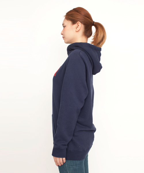 X-girl（エックスガール）の「X-girl VARIOUS SWEAT BIG PULLOVER（パーカー・レディース・ホワイト/カモフラージュ/ブラック/アッシュグレー/グリーン/ネイビー/A/B・ONE SIZE）」の13枚目の写真