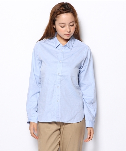 coen(コーエン)の「ライトオックスレギュラーシャツ(シャツ/ブラウス・レディース・ホワイト/ライトブルー・SMALL/MEDIUM/LARGE)」の3枚目の写真