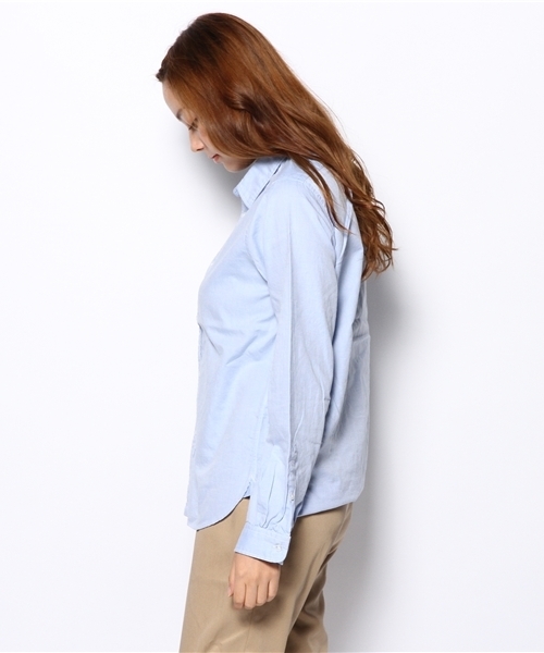 coen(コーエン)の「ライトオックスレギュラーシャツ(シャツ/ブラウス・レディース・ホワイト/ライトブルー・SMALL/MEDIUM/LARGE)」の4枚目の写真