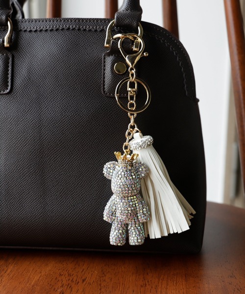 VitaFelice（ヴィータフェリーチェ）の「キラキラビジューのベアチャーム（チャーム・レディース・クリア/ゴールド/ブラック・FREE）」の19枚目の写真