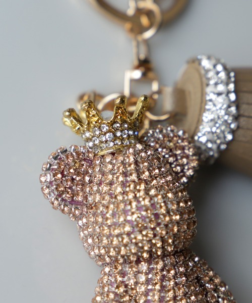 VitaFelice（ヴィータフェリーチェ）の「キラキラビジューのベアチャーム（チャーム・レディース・クリア/ゴールド/ブラック・FREE）」の16枚目の写真