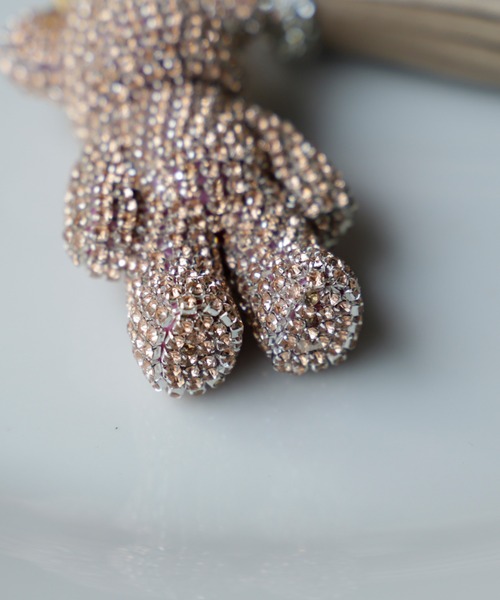 VitaFelice（ヴィータフェリーチェ）の「キラキラビジューのベアチャーム（チャーム・レディース・クリア/ゴールド/ブラック・FREE）」の15枚目の写真