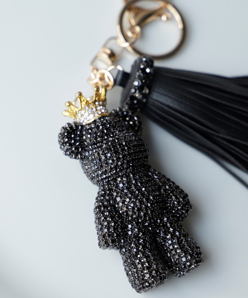 VitaFelice（ヴィータフェリーチェ）の「キラキラビジューのベアチャーム（チャーム・レディース・クリア/ゴールド/ブラック・FREE）」の14枚目の写真