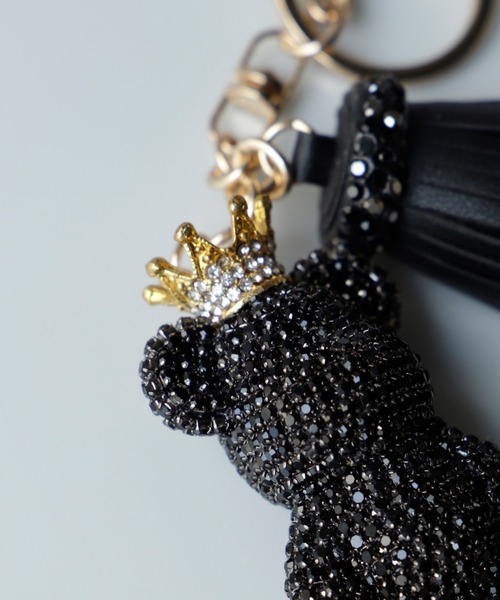 VitaFelice（ヴィータフェリーチェ）の「キラキラビジューのベアチャーム（チャーム・レディース・クリア/ゴールド/ブラック・FREE）」の12枚目の写真