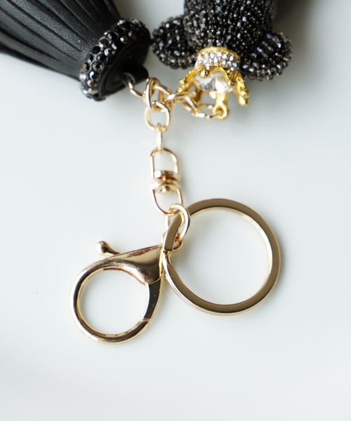 VitaFelice（ヴィータフェリーチェ）の「キラキラビジューのベアチャーム（チャーム・レディース・クリア/ゴールド/ブラック・FREE）」の9枚目の写真