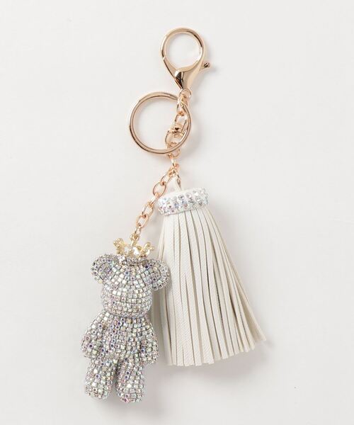 VitaFelice（ヴィータフェリーチェ）の「キラキラビジューのベアチャーム（チャーム・レディース・クリア/ゴールド/ブラック・FREE）」の6枚目の写真