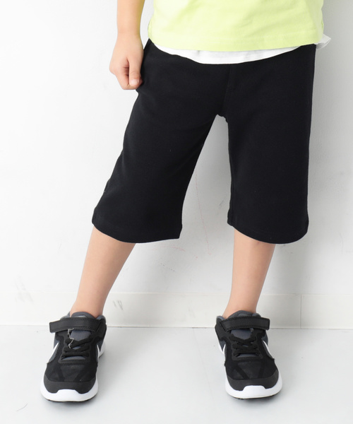 devirock(デビロック)の「【新改良】6分丈パンツ(その他パンツ・キッズ・ブラック/ネイビー/レッド/カーキ/ピンク/ターコイズブルー/イエロー/ブルー/ヘザーチャコール/ブルー系その他/ピンク系その他/エメラルド/杢グレー/ダークパープル・80cm/90cm/95cm/110cm/100cm/120cm/130cm/140cm)」の2枚目の写真