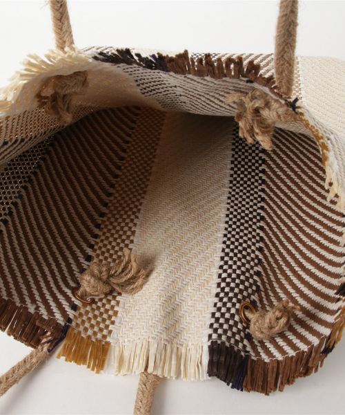 WEGO（ウィゴー）の「WEGO/雑材フリンジトートバッグ（トートバッグ・レディース・その他1・FREE）」の6枚目の写真