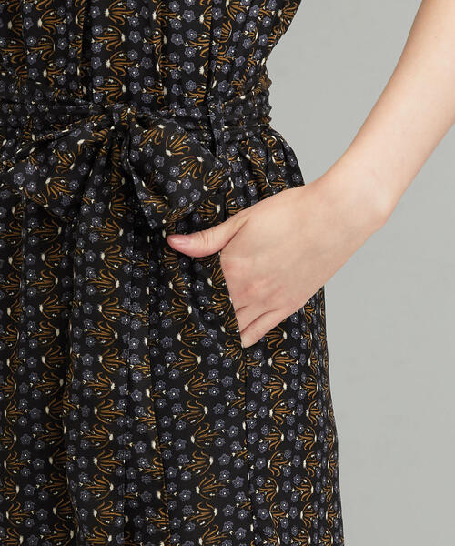 green label relaxing（グリーンレーベルリラクシング）の「CFC LARA ETHNICS ベアトップ オールインワン（つなぎ/オールインワン・レディース・ブラック/ホワイト・FREE）」の11枚目の写真