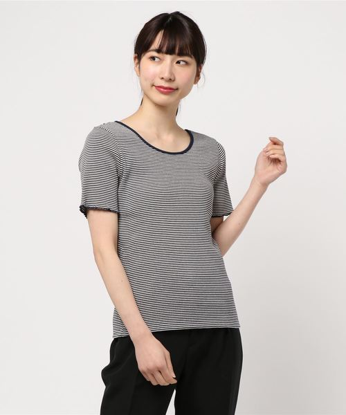 AMERICAN HOLIC（アメリカンホリック）の「ヘビーテレコクルーネックカットプルオーバー　＊（Tシャツ/カットソー・レディース・ブラック/アイボリー/その他7/ホワイト系その他4/ブラック系その他4/ブルー系その他2・M/L）」の5枚目の写真