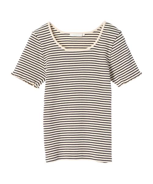 AMERICAN HOLIC（アメリカンホリック）の「ヘビーテレコクルーネックカットプルオーバー　＊（Tシャツ/カットソー・レディース・ブラック/アイボリー/その他7/ホワイト系その他4/ブラック系その他4/ブルー系その他2・M/L）」の10枚目の写真