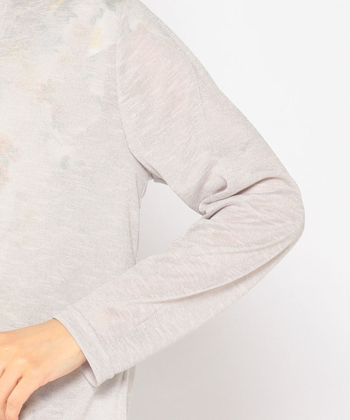 Petit Honfleur（プチオンフルール）の「ラウンドボレロカーディガン（カーディガン/ボレロ・レディース・ホワイト/ネイビー/グレー・M size/L size）」の8枚目の写真