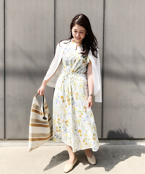 Petit Honfleur（プチオンフルール）の「ラウンドボレロカーディガン（カーディガン/ボレロ・レディース・ホワイト/ネイビー/グレー・M size/L size）」の18枚目の写真