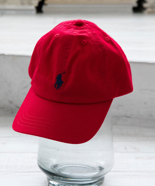 【POLO RALPHLAUREN/ポロ ラルフローレン】 ワンポイントポニー刺繍 コットンベースボールキャップ