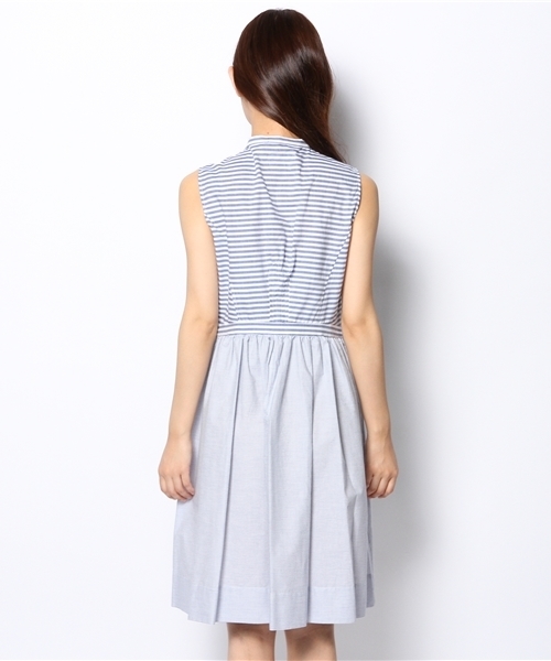 BEAMS BOY（ビームスボーイ）の「○BEAMS BOY / ボーダー ノースリーブ ナースドレス（ワンピース・レディース・イエロー/インディゴブルー・ONE SIZE）」の10枚目の写真