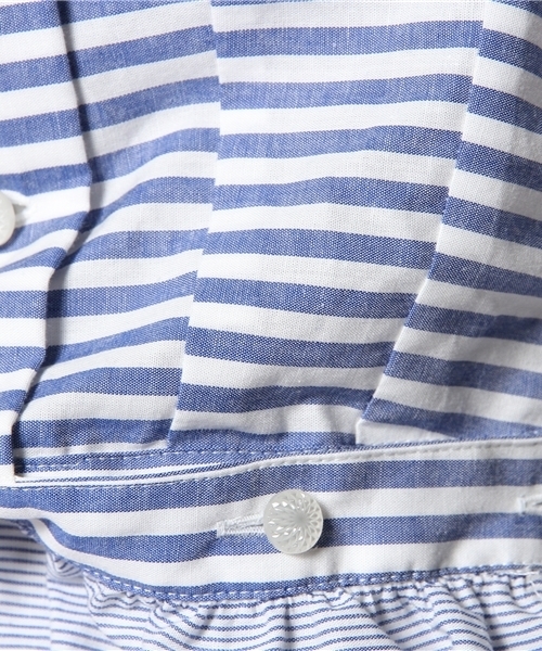 BEAMS BOY（ビームスボーイ）の「○BEAMS BOY / ボーダー ノースリーブ ナースドレス（ワンピース・レディース・イエロー/インディゴブルー・ONE SIZE）」の6枚目の写真