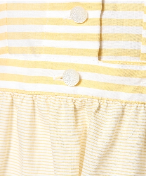 BEAMS BOY（ビームスボーイ）の「○BEAMS BOY / ボーダー ノースリーブ ナースドレス（ワンピース・レディース・イエロー/インディゴブルー・ONE SIZE）」の7枚目の写真