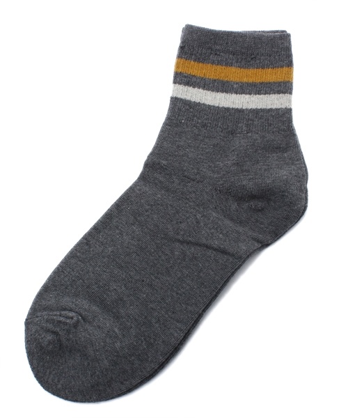 mystic（ミスティック）の「ラインソックス（ソックス/靴下・レディース・グレー/オフホワイト/ネイビー・ﾌﾘ-）」の3枚目の写真